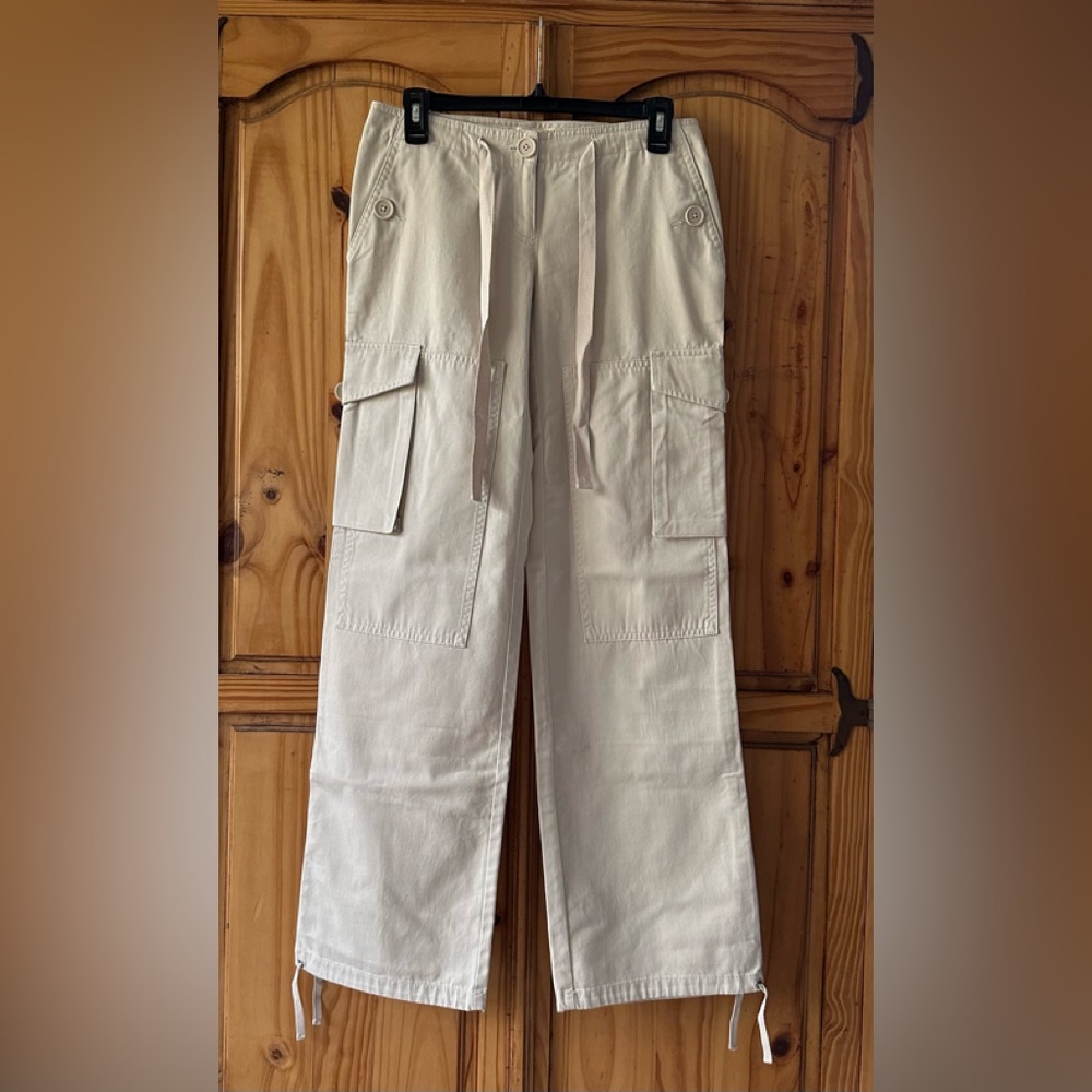 Vintage Victoria Secret London Jean Chino Cargo Wide leg Pant size 0